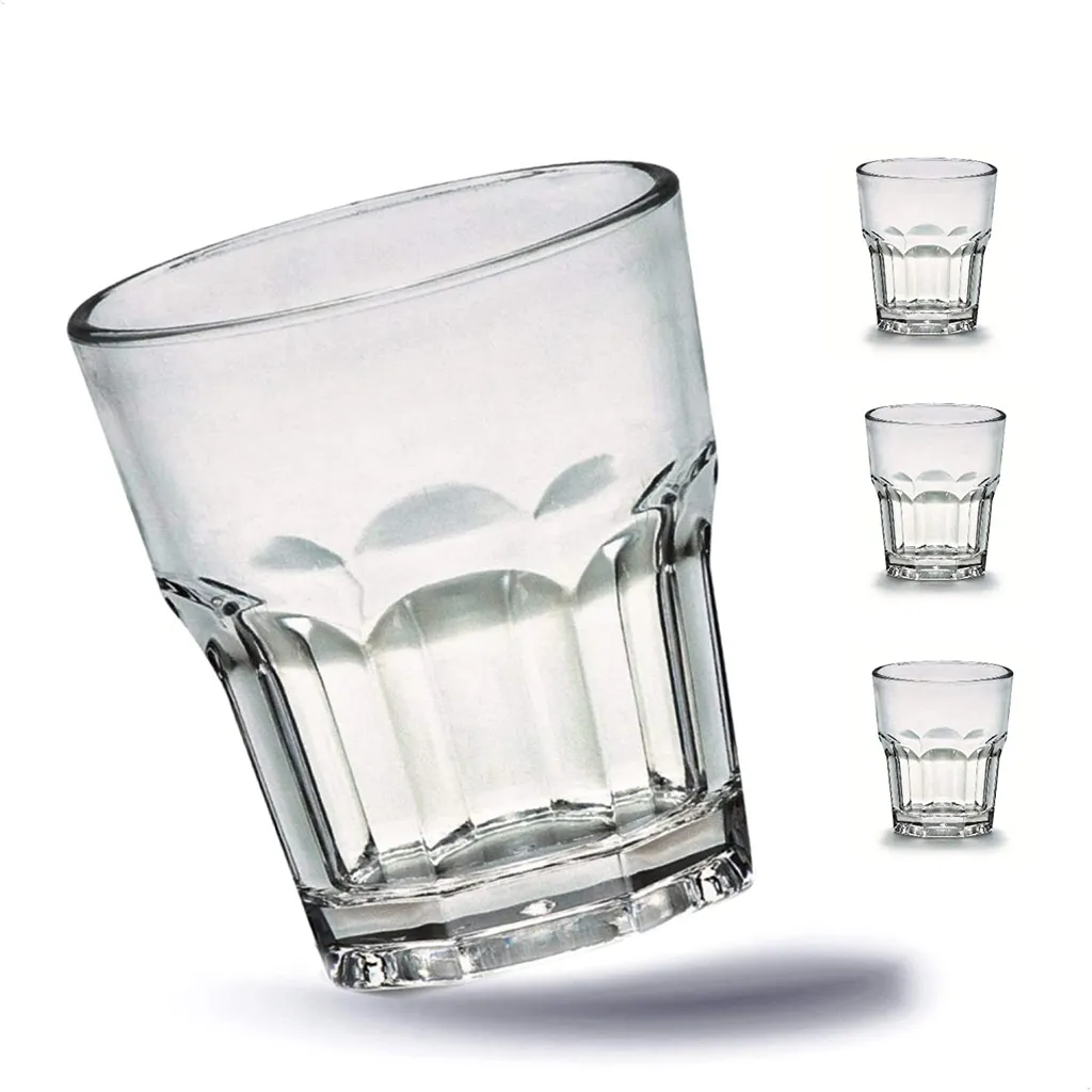 4 X Bruchfeste Gläser Becher Langlebige Wassergläser Aus Stabilem Kunststoff Saft Whisky Glas Partybecher Whiskybecher Trinkbecher In Echter Glasoptik Stapelbar 3 4 X Bruchfeste Gläser Becher Langlebige Wassergläser Aus Stabilem Kunststoff Saft Whisky Glas Partybecher Whiskybecher Trinkbecher In Echter Glasoptik Stapelbar