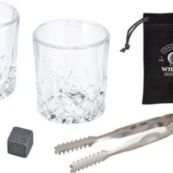 Whisky Geschenkset Nicht Nur Für Whisky Liebhaber:innen, 8 Granit Whisky Steine, 2 Whiskygläser, Eiswürfelzange Und Samtbeutel In Toller Holz Geschenkbox. Neidfaktor Inclusive -Deutschland Herd Geheimnis Verkaufs-Shop 04a752880ff5dbc4fa1d99a8a5dd7b63