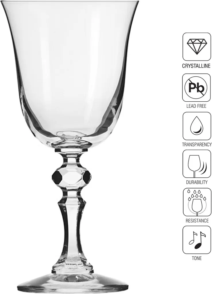 KROSNO Krista Kleine Rotweingläser, 6er-Set, 220 Ml 17 KROSNO Krista Kleine Rotweingläser, 6er-Set, 220 Ml - Image 15