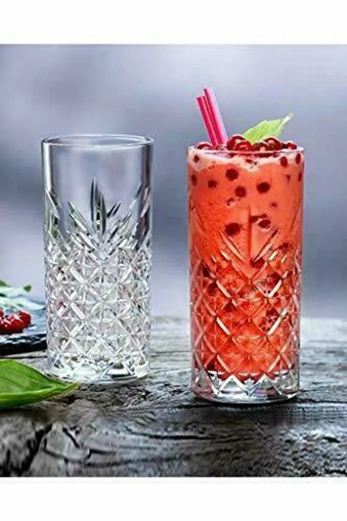 Pasabahce Timeless 520205 Longdrink Glas Wassergläser Kristall Design 4´er Set Transparent 365 Ml 5 Pasabahce Timeless 520205 Longdrink Glas Wassergläser Kristall Design 4´er Set Transparent 365 Ml - Image 3