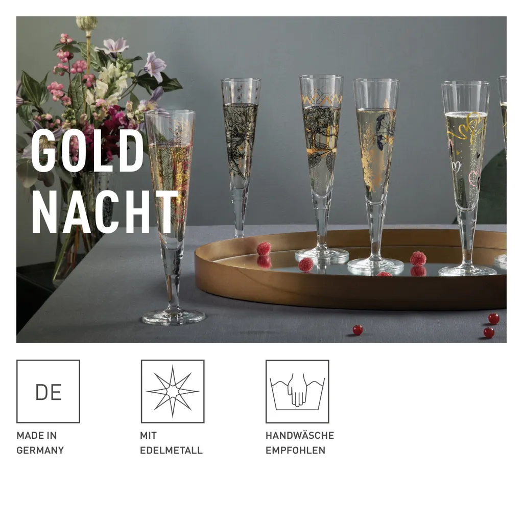 Goldnacht Champagnerglas-Set F23 Von Carolin Oliveira 10 Goldnacht Champagnerglas-Set F23 Von Carolin Oliveira – Bild 8