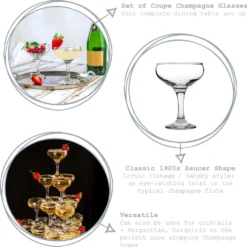 Rink Getränk 5 Tier Champagne Turm Set - 35 Gläser - 200 Ml Weinlese-Champagne Coupe Saucers -Deutschland Herd Geheimnis Verkaufs-Shop 0e2e891901d67d07f7364467ef9c9091