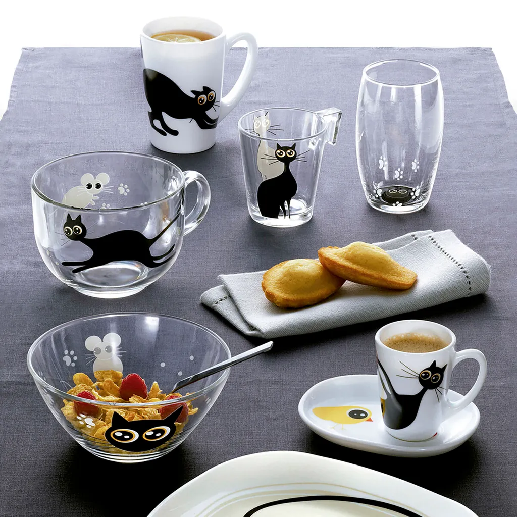 Tazza Luminarc Mistigri Grande Trasparente Gatto Vetro (500 Ml) (6 Unità) 4 Tazza Luminarc Mistigri Grande Trasparente Gatto Vetro (500 Ml) (6 Unità) - Image 2