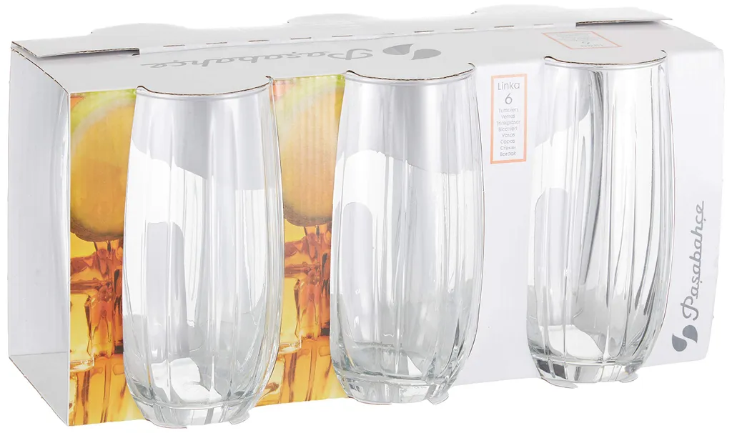 Pasabahce Linka 420415 Wassergläser Lang 500 3 Pasabahce Linka 420415 Wassergläser Lang 500