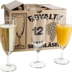 120er Set Royalty Sektgläser 16 Cl Ungeeicht