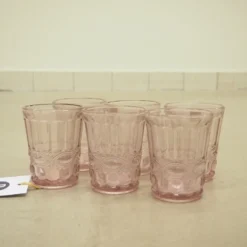 Wassergläser Solange Reliefmuster 6xSet Rosa Transparent 265ml -Deutschland Herd Geheimnis Verkaufs-Shop 18902ec9b6486c3365c539b6969bcb9c