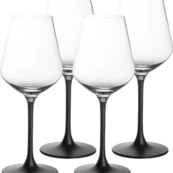 Villeroy & Boch Rotweinkelch, Manufacture Rock Klar,schwarz, 4 Tlg. -Deutschland Herd Geheimnis Verkaufs-Shop 1efcc90794bb7620caea9b1abac71931