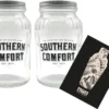 Southern Comfort 2er Set Lynchburg 2x Glas Gläser MIT DECKEL Bar Cocktail / Marmeladenglas