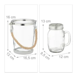 Relaxdays 4 Trinkgläser Mit Deckel Und Zubehör -Deutschland Herd Geheimnis Verkaufs-Shop 22daa7b2a704e38783e04d30198dc0c8