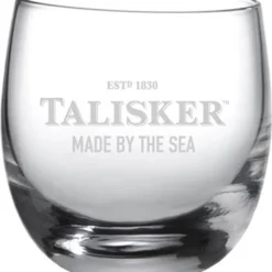 Talisker Rocking Glas Mit Logo Und Schriftzug, Single Malt Whiskey Whisky Alkohol Drink Glas, 250 Ml, 100502