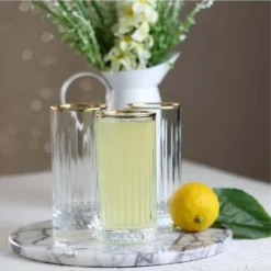 Pasabahce Elysia Golden Touch Long Drink Gläser 4-teiliges Set Mit Goldrand 280ml -Deutschland Herd Geheimnis Verkaufs-Shop 27fbee4410dcc648f24a6bae4243602f