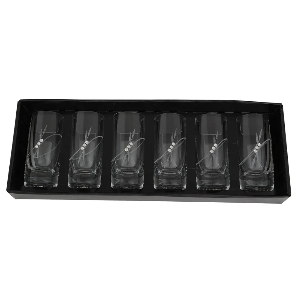 Semido Spiritusglas 70ml Mit Preciosa Kristallen - Pflanze 6 Stk 3 Semido Spiritusglas 70ml Mit Preciosa Kristallen - Pflanze 6 Stk