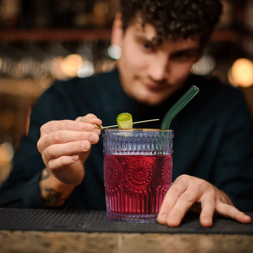 Relaxdays Vintage Trinkgläser 4er Set 300 Ml 5 Relaxdays Vintage Trinkgläser 4er Set 300 Ml - Image 3