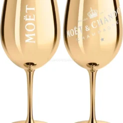 Moet & Chandon Champagne Champagner Glas Gläser Set - 2er Set Gold
