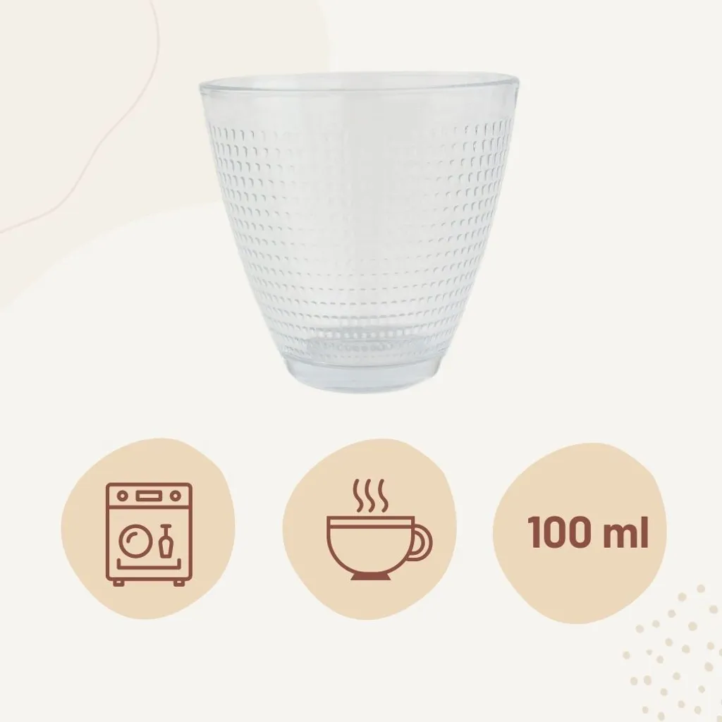 Orange85 Trinkgläser Wassergläser 6 Stück Transparent 220ml 4 Orange85 Trinkgläser Wassergläser 6 Stück Transparent 220ml - Image 2