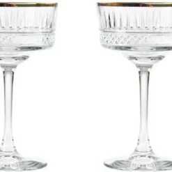 4 Stück Pasabahce 440436 Elysia Golden Touch Glas 4 L 260cc Champanger Elysia