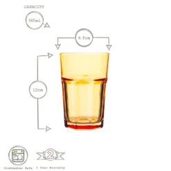 Rink Drink 6 Stück Farbige Gläser Highball-Set - Vibrant Multicolored Partei-Cocktail-Trinken Tumblers - 365ml - 6 Farben -Deutschland Herd Geheimnis Verkaufs-Shop 3e2b81018b7a5b5efd7b48d33d8f96cc