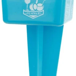 Strand Getränke Und Smartphone Halter Becher Kunststoff Grün Oder Türkis, Farbe:türkis