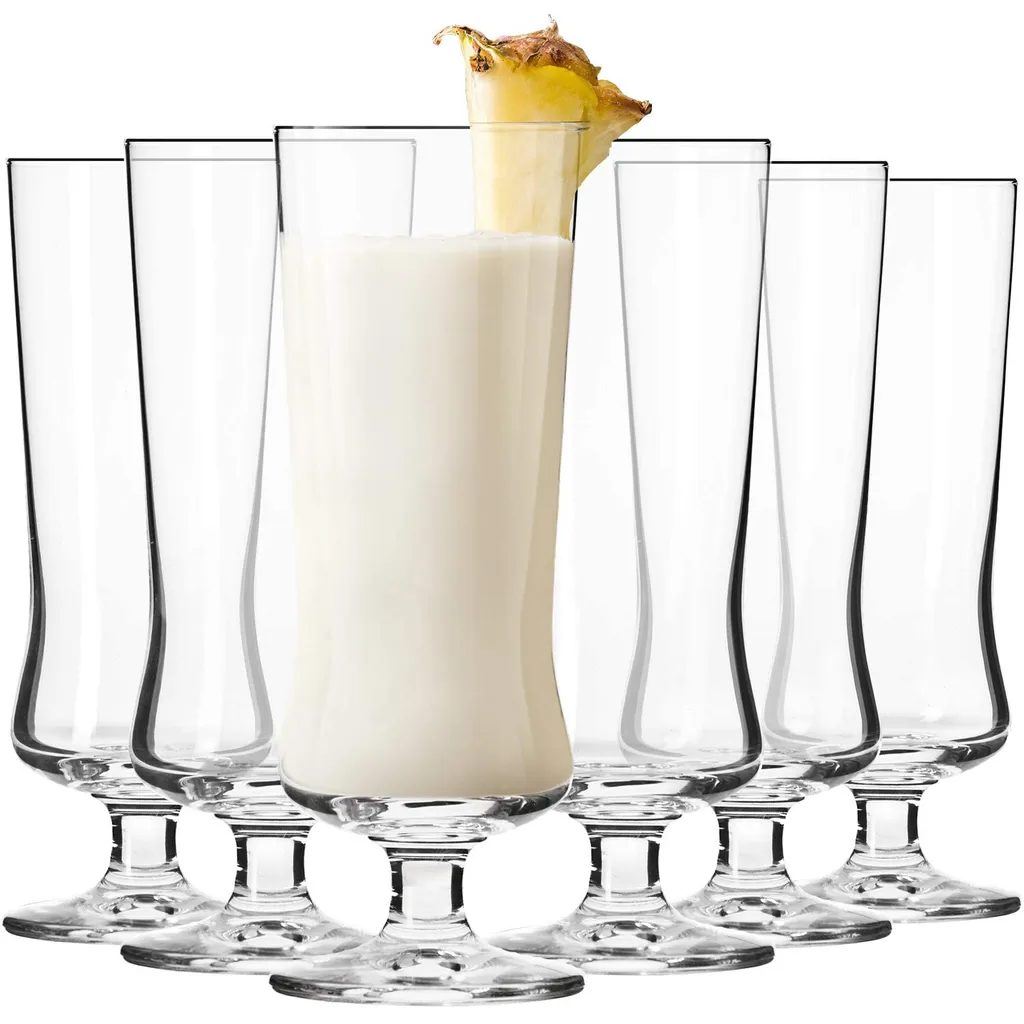 KROSNO Pina Colada Cocktailgläser Longdrinkgläser | Set Von 6 | 300 ML | Avant-Garde Kollektion | Perfekt Für Zuhause, Restaurants Und Partys | Spülmaschinenfest 3 KROSNO Pina Colada Cocktailgläser Longdrinkgläser | Set Von 6 | 300 ML | Avant-Garde Kollektion | Perfekt Für Zuhause, Restaurants Und Partys | Spülmaschinenfest