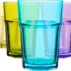 Rink Drink 6 Stück Farbige Gläser Highball-Set - Vibrant Multicolored Partei-Cocktail-Trinken Tumblers - 365ml - 6 Farben -Deutschland Herd Geheimnis Verkaufs-Shop 433774d46b734d036749c73c3a5eb34e