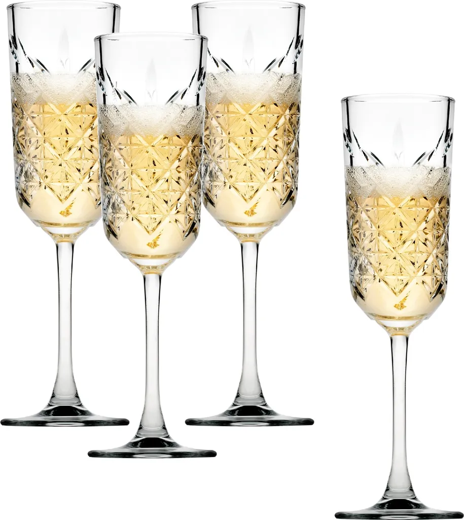 Pasabahce 440356 Timeless Sektglas, Sektkelch, 175ml, Glas, Transparent, 4 Stück 18 Pasabahce 440356 Timeless Sektglas, Sektkelch, 175ml, Glas, Transparent, 4 Stück – Bild 16