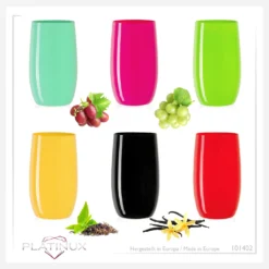 Bunte Elegante Trinkgläser 320ml (max. 400ml) Set 6 Teilig Wassergläser Saftgläser -Deutschland Herd Geheimnis Verkaufs-Shop 498b4d71f433651e59338dd9082cbbee