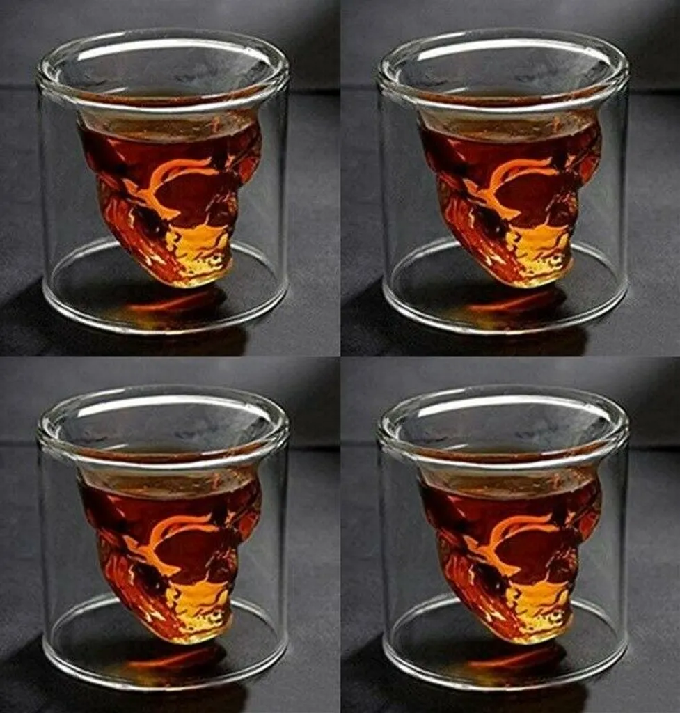 Skull-in-glass Winkee 4 Schnapsgläser Shot Glas Totenkopf Schädel 25ml Partyglas Weingläser 3 Skull-in-glass Winkee 4 Schnapsgläser Shot Glas Totenkopf Schädel 25ml Partyglas Weingläser