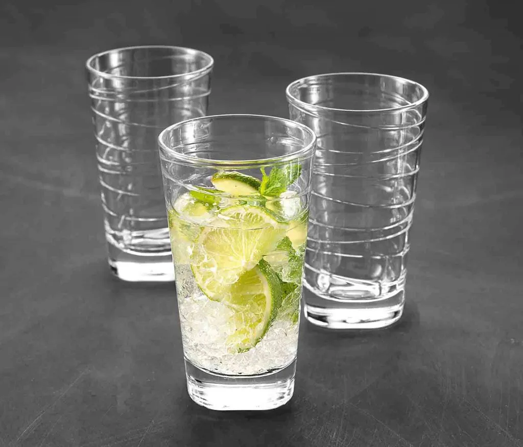 LEONARDO 019450 Vario Struttura Longdrinkbecher, Glas, 280 Ml, Klar (6 Stück) 8 LEONARDO 019450 Vario Struttura Longdrinkbecher, Glas, 280 Ml, Klar (6 Stück) - Image 6