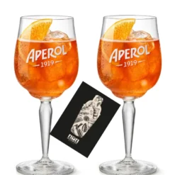 Aperol Glas Gläser-Set Neu - 2x Weingläser