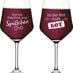 Gilde Weingläser Mit Spruch 2er Set