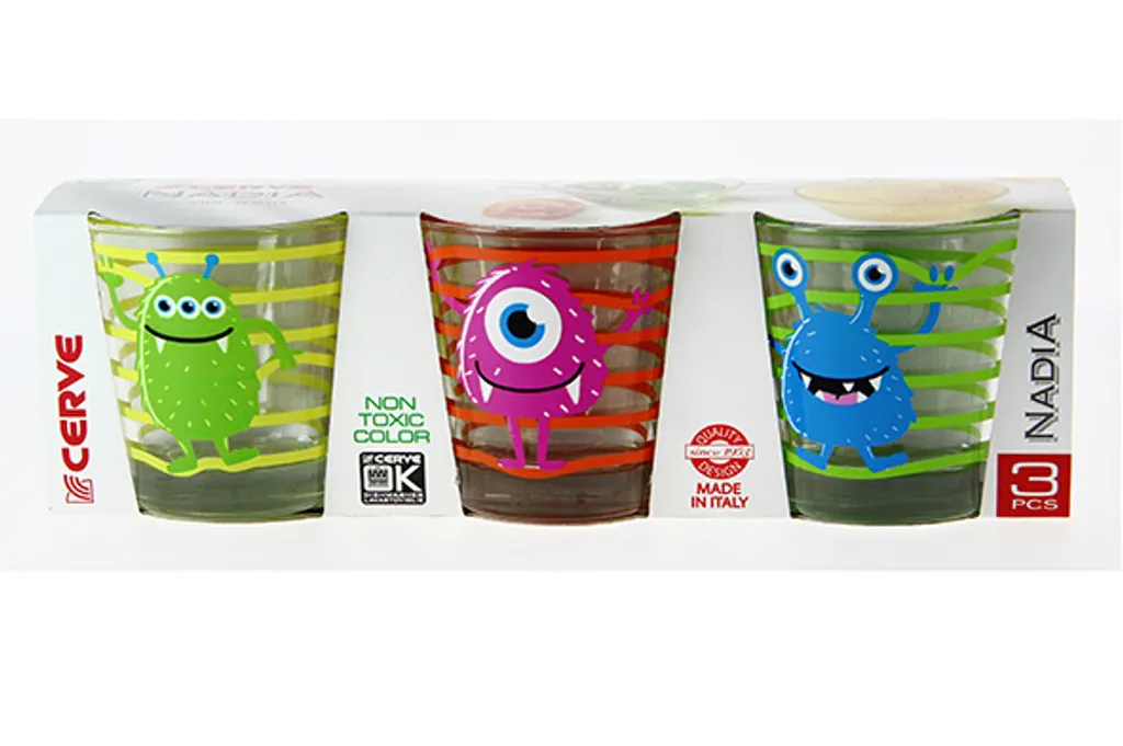 Monster - Wassergläser - 25cl - (12er-Set) 3 Monster - Wassergläser - 25cl - (12er-Set)