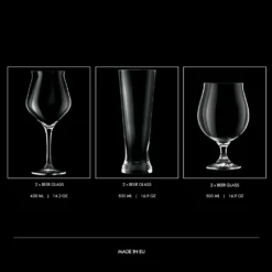 KROSNO Brewery Biergläser Bierkenner Set, 6er-Set, 420ml, 500 Ml -Deutschland Herd Geheimnis Verkaufs-Shop 61293e035fc748dae937b3ccad0fea98