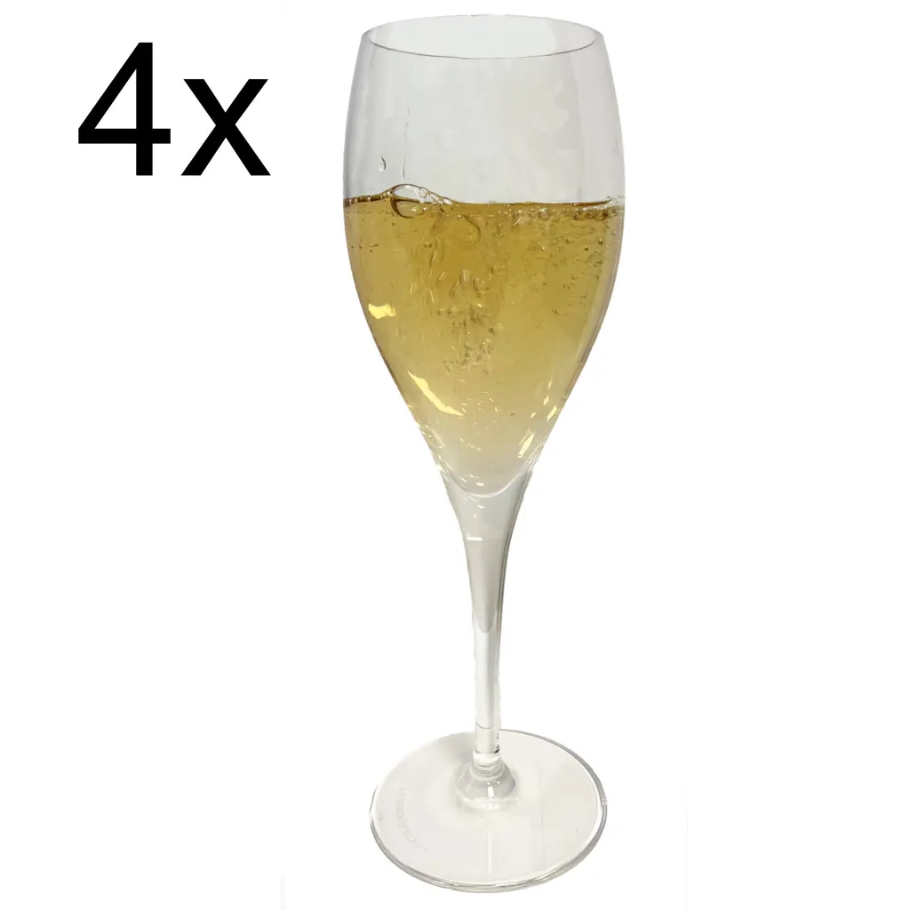 Le Cordon Bleu 4er Set Champagnergläser Kwarx-Glas Sektgläser Flûtes Flöten 26cl 7 Le Cordon Bleu 4er Set Champagnergläser Kwarx-Glas Sektgläser Flûtes Flöten 26cl - Image 5