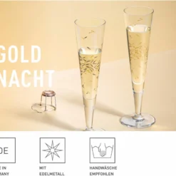 Goldnacht Champagnerglas-Set H22 Von Ritzenhoff Design Team -Deutschland Herd Geheimnis Verkaufs-Shop 65fb67a7029669d35dc6bf31847724f5