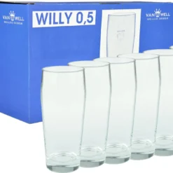6er Set Bierglas Willibecher 0,5l Geeicht Glas Biergläser Tumbler Perfekt Geeignet Für Gastronomie