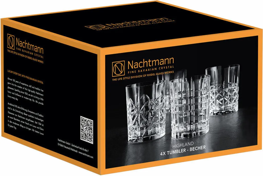Nachtmann Whiskybecher Highland 345ml H:10,2cm, Klar (4er Pack) 9 Nachtmann Whiskybecher Highland 345ml H:10,2cm, Klar (4er Pack) - Image 7