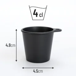 SoPro 12x Schnapsbecher Plastik 4 Cl Wiederverwendbar - Shotgläser 40 Milliliter Schwarz - Mehrweg Schnapsglas Zum Umhängen -Deutschland Herd Geheimnis Verkaufs-Shop 6b401702a2dd54b97fcbf161b0f9d508