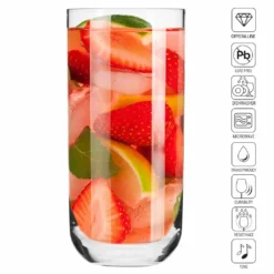 KROSNO Longdrinkgläser Wassergläser Trinkgläser | Set Von 6 | 360 ML | Glamour Kollektion | Perfekt Für Zuhause, Restaurants Und Partys | Spülmaschinenfest -Deutschland Herd Geheimnis Verkaufs-Shop 6ce55bf05caa98ddb0b4ef8d27c2f631
