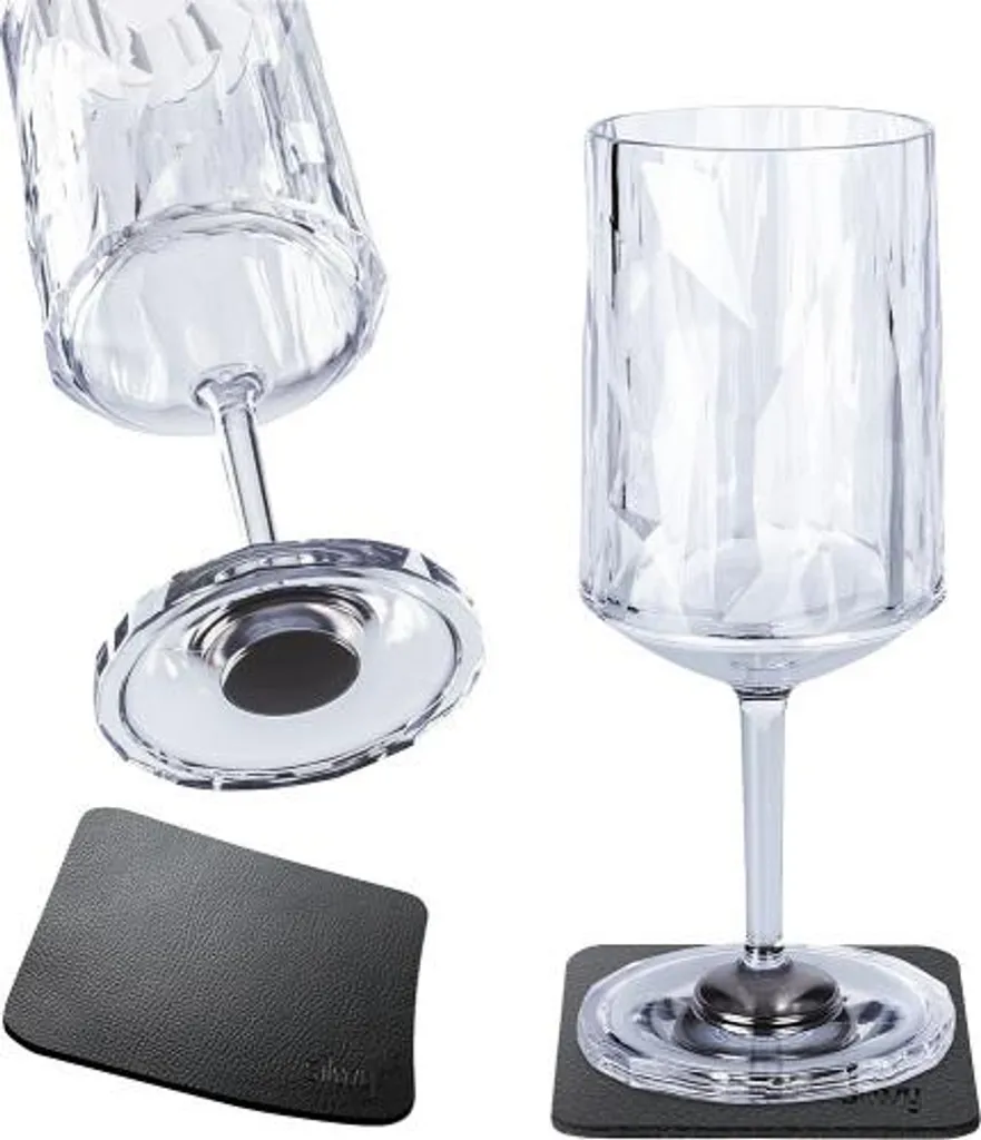 Silwy Magnet-Kunststoffgläser WEIN 2er-Set Hightech Transparent 3 Silwy Magnet-Kunststoffgläser WEIN 2er-Set Hightech Transparent