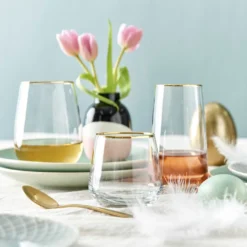 BUTLERS TOUCH OF GOLD 6x Gläser Mit Goldrand 345ml -Deutschland Herd Geheimnis Verkaufs-Shop 7255ad1ffd28301bac72a5e9d668b473