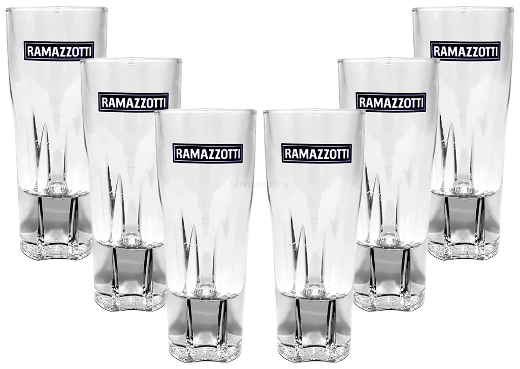 Ramazzotti Rastal Glas Gläserset - 6x Gläser 2/4cl Geeicht 3 Ramazzotti Rastal Glas Gläserset - 6x Gläser 2/4cl Geeicht