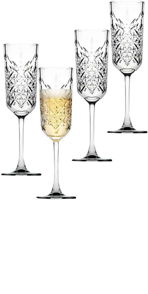 Pasabahce 440356 Timeless Sektglas, Sektkelch, 175ml, Glas, Transparent, 4 Stück 10 Pasabahce 440356 Timeless Sektglas, Sektkelch, 175ml, Glas, Transparent, 4 Stück – Bild 8