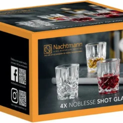 Nachtmann 100694 Noblesse Stamper Kristallglas, 55 Ml, H: 6,1 Cm, ø 5 Cm, Klar (4er Pack) -Deutschland Herd Geheimnis Verkaufs-Shop 74f411769e6279f3793479c43abd2128