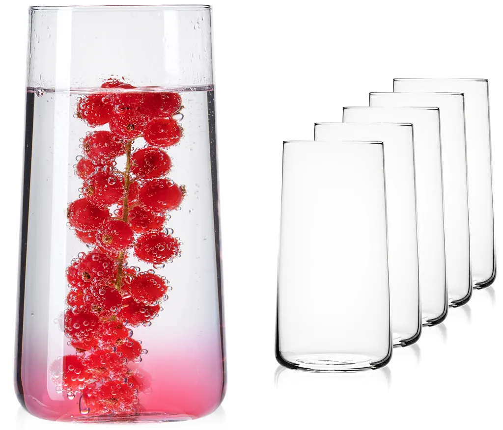 Trinkgläser Aus Glas 490ml (max. 550ml) Set 6 Teilig Wassergläser Groß 3 Trinkgläser Aus Glas 490ml (max. 550ml) Set 6 Teilig Wassergläser Groß