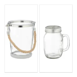 Relaxdays 4 Trinkgläser Mit Deckel Und Zubehör -Deutschland Herd Geheimnis Verkaufs-Shop 787248d1901dc05f05ce5720a19e1de1