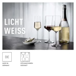 LICHTWEISS JULIE WEIßWEINGLAS-SET #1 VON NADINE NIGGEMEIER -Deutschland Herd Geheimnis Verkaufs-Shop 79b525ab5d36f51636d21554b7cff364