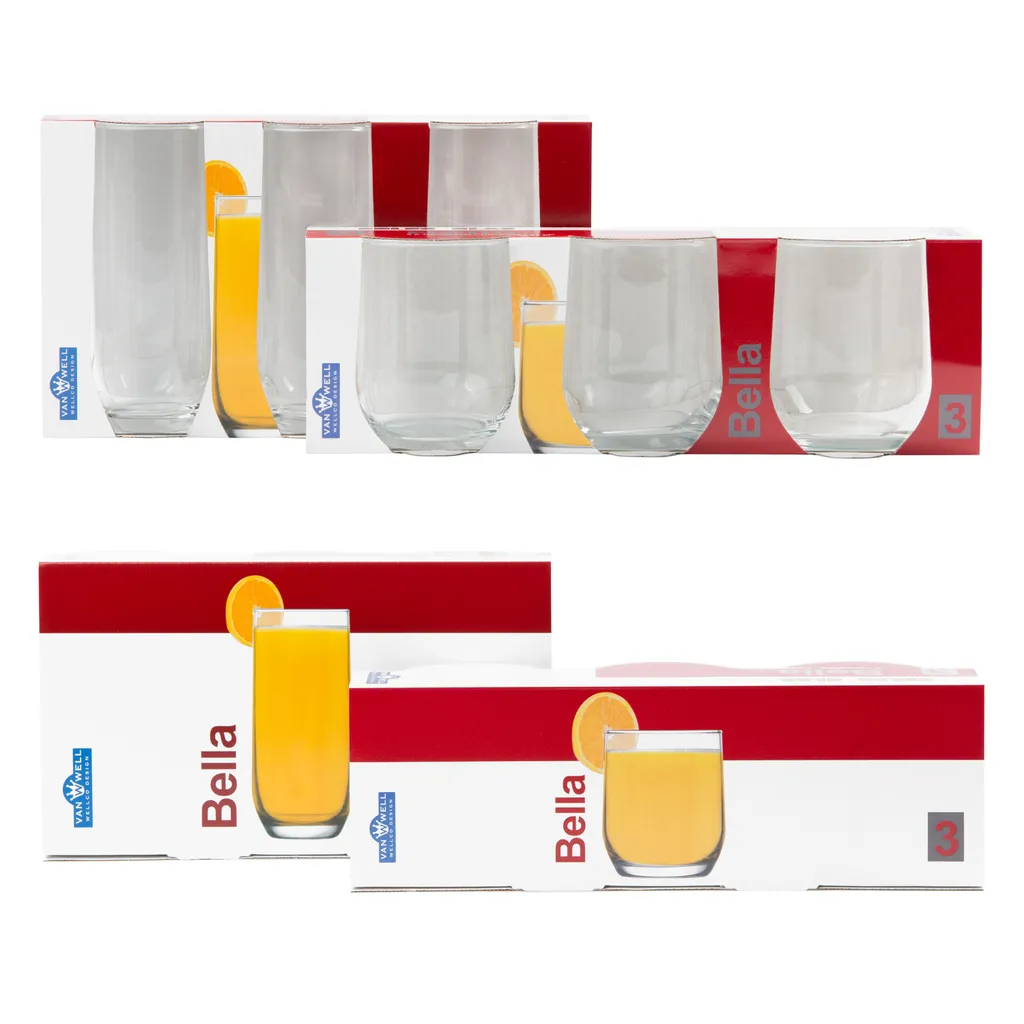 12tlg Gläserset Bella 6x Wasser Trink-Becher 6x Long-Drink Partygläser 310ml Tumbler Glas Gastro 10 12tlg Gläserset Bella 6x Wasser Trink-Becher 6x Long-Drink Partygläser 310ml Tumbler Glas Gastro - Image 8