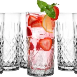 Konzept 11 Trinkgläser Set 12er 300 Ml Wassergläser Glas Transparent Spülmaschinengeeignet