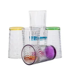 6 X Trinkglas Bunt Wasserglas Wassergläser Trinkgläser Glas Gläser Saftglas -Deutschland Herd Geheimnis Verkaufs-Shop 7faff9d086bf11299da0f7bf5c485f6a