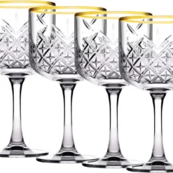 Pasabahce Timeless Golden Touch Kelchgläser 4er Set, Weingläser, 330ml 6 Pasabahce Timeless Golden Touch Kelchgläser 4er Set, Weingläser, 330ml -Deutschland Herd Geheimnis Verkaufs-Shop 81abb8280bf8ad5524ba028939e82f66